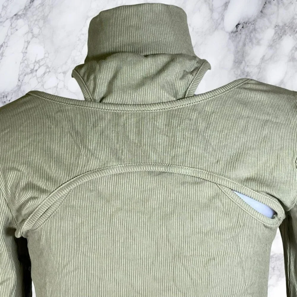 H:ours Alyson Cut Out Top - Green